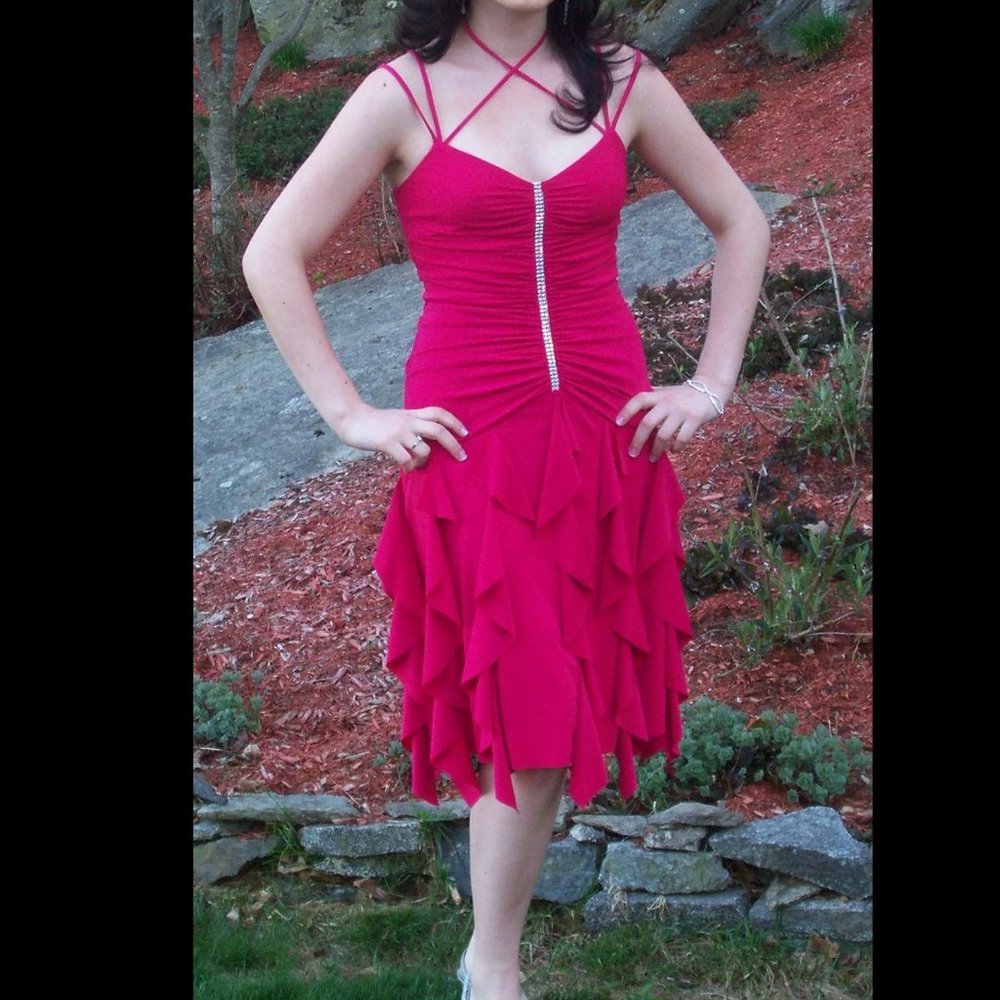 Short Pink Prom Dress, Scott McClintock, Size 4